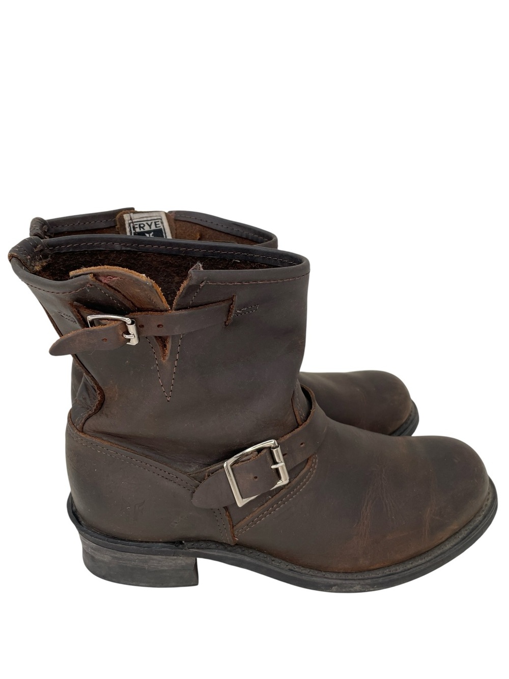 FRYE Harness Boots Brown Leather Size 11